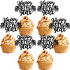 24 piezas de adornos para cupcakes 2024 Feliz Año Nuevo