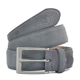 Seajure Men's Grey Suede Belt, gray
