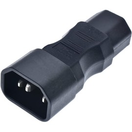 Toptekits IEC C14 to C15 Power Converters Travel Plug Adapter, IEC 320 C14 Male to C15 Kettle Plug Female Electrical adapters,1-Pack (C14 to C15 Adapter)