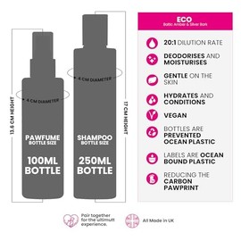 The Pawfume Shop Dog Fragrance Shampoo | Luxury Grooming for Canines with Baltic Amber | Natural Ingredients for a Pristine Coat | Sustainable and Vegan-Friendly - 250ml