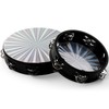 YOUEON 3 Pack Radiant Tambourine with Double Row Jingles, 6/8/10