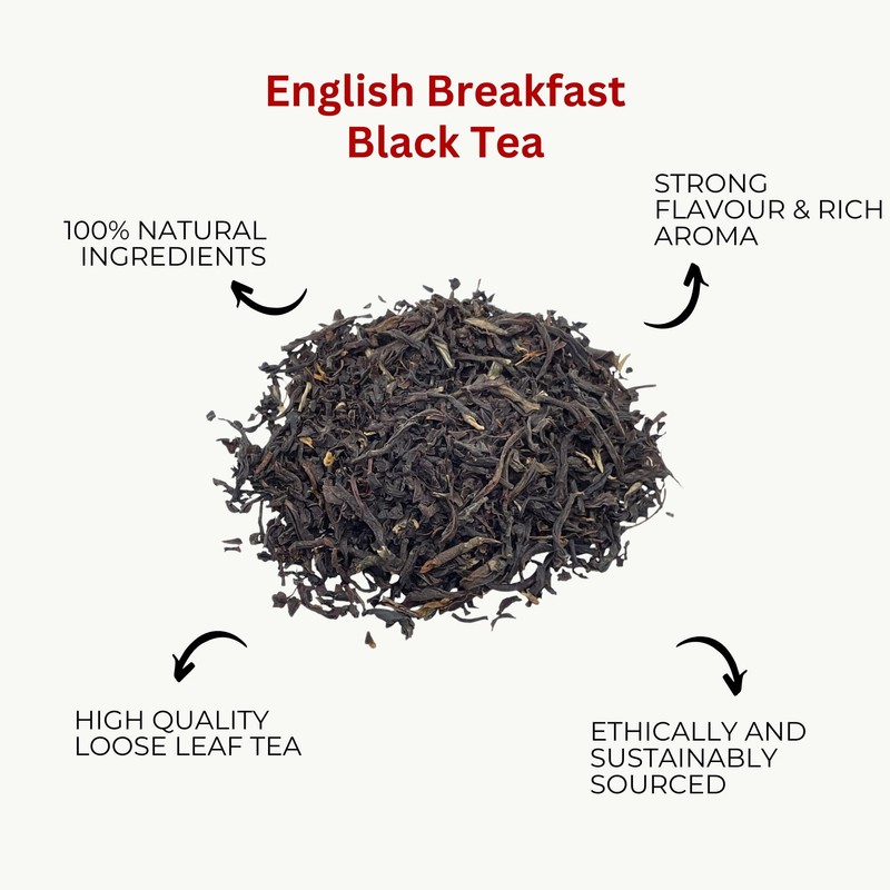 English Breakfast Tea, Black Loose Leaf Tea, Camellios (500g)