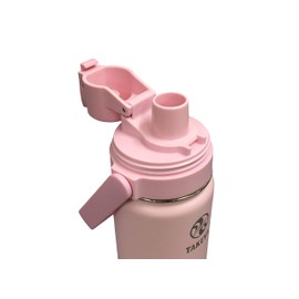TAKEYA Flask Go Cup 17.6 fl oz (0.52 L) Blush Pink, with Cup, Children's Water Bottle, Stainless Steel Bottle