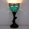 AVIVADIRECT Small Tiffany Lamp Stained Glass Table Lamp Desk Uplight