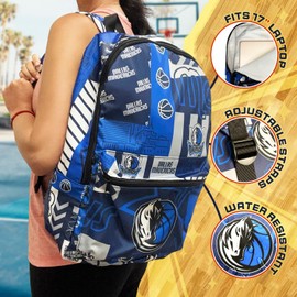 Pro Specialties Group Dallas Mavericks travel backpack, merch & gifts for hiking,gym Backpack durable bag designed for men and women. Ideal for Adult, extra-large and waterproof