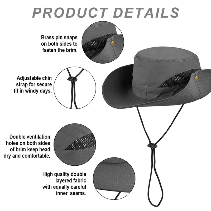 Bangbobi Sun Hat Men's UV Protection - Wide Brim Hiking