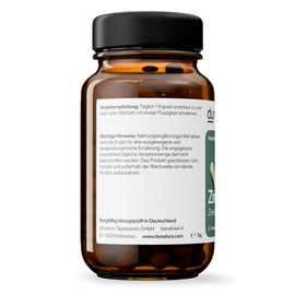 Zinc Capsules - Zinc Bisglycinate - Pack of 56 - Well Tolerated Zinc Bisglycinate - Vegan, High Dosage, No Unnecessary Additives - Produced in Germany & Laboratory Tested