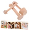 ULTECHNOVO 3pcs Wooden Tart Tamper Set Dual Ended Egg Tart