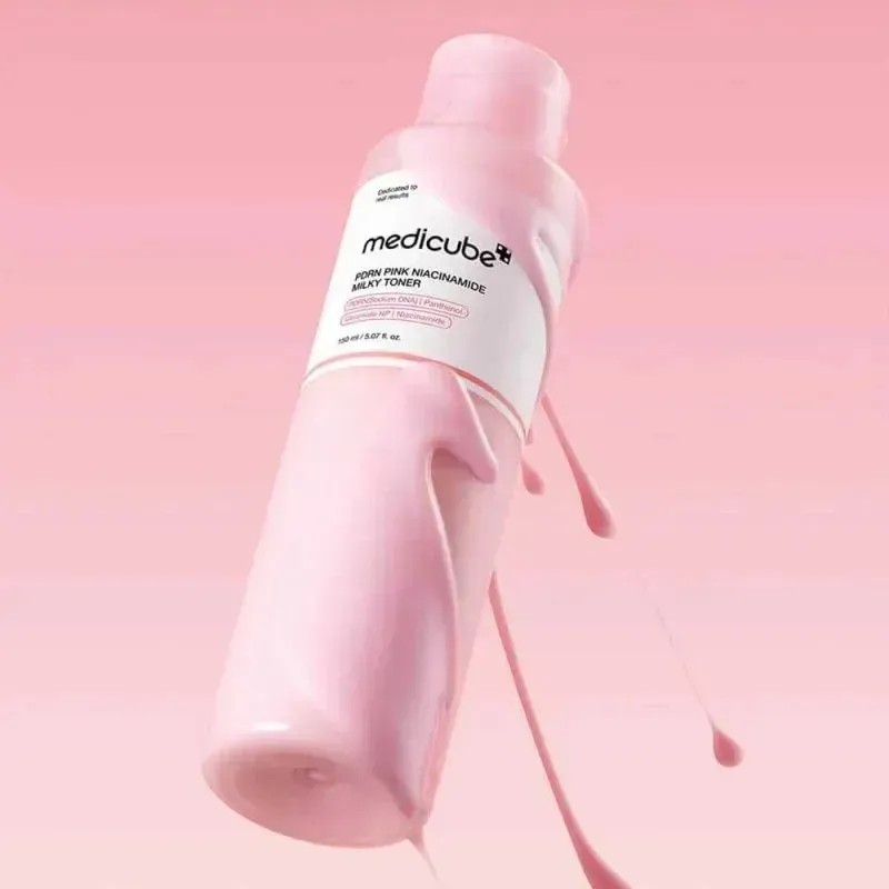 Tónico Lechoso De Niacinamida Rosa Medicube Pdrn - 150ml