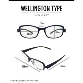 老眼鏡 byn バイエヌ スナップグラスプラス ブルーライトカット おしゃれ 老眼鏡に見えない 男性用 女性用 ウェリントンタイプ マットパープル +1.00