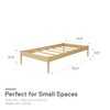 DHP Lorriana 14" Solid Pine Wood Platform Bed Frame, Twin