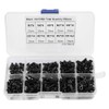 300Pcs M3 Black Button Head Hex Socket Screw Bolt Nut