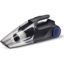 Aspiradora 4 en 1, pequeña aspiradora de mano inalámbrica recargable por USB, fácil de limpiar espacios pequeños, inflador de neumáticos  medidor de  