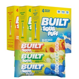 BUILT Sour Puff Variety Box – Blue Razz Blast, Green Apple Crush & Sweet Peach Punch
