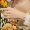 LWQQWL Soccer Bracelet for Women 925 Sterling Silver Sports Jewelry