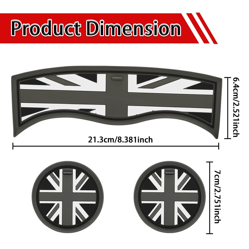 TOMALL Cup Coaster Compatible with Mini Cooper F60 Countryman 2017-2024