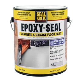 Seal-Krete Epoxy-Seal Concrete & Garage Floor Paint- Armor Gray, 1 Gallon