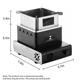 19.5 Inch Smokeless Fire Pit with Removable Ash Pan - Portable Outdoor Fire Pit - Stainless Steel Wood Burning Fireplace, Ideal for 4-6 People, 21.75 lbs