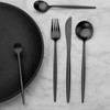 Bettlife Matte Black Silverware Set, Stainless Steel Satin Finish, Flatware