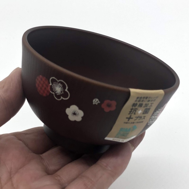Soup Bowl Wood Grain Small Plum Pattern