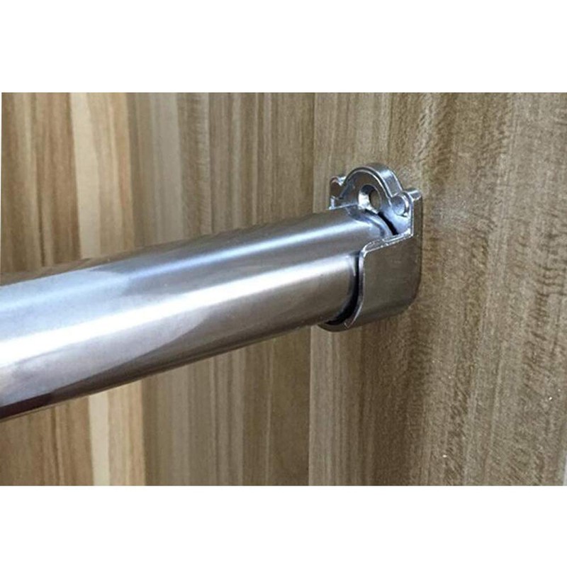 4PCS U Shaped Zinc Alloy Closet Pole Rod End Supports