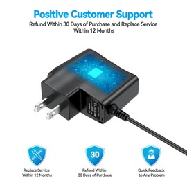 XMHEIRD 5V AC/DC Adapter Compatible with Ambient Weather WA2902 WS-2902 WS-2902C WH65B WS-2000 WS-1900A WS-5305 WS-5000 WS-3000-X5 WiFi Solar Wireless Weather Station Power Supply Battery Charger