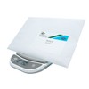 Wedo 502000 Elektronische Brief- und Päckchenwaage (mit Klappteller 2000g/1g) weiss/grau