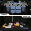 Qiyupavto Butterfly Print Car Trunk Organizer with 4 Pockets Foldable