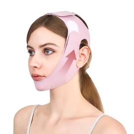 Double Chin Reducer for Jawline Shaper, Comfortable V Line Lifting Mask for Face Lifting and Firming, Chin Strap for Sleeping Prevent Sagging,1pcs