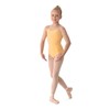 Mirella Girl's Classic V-Back Camisole Dance Leotard,Buttercup,14