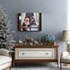 TYPTEK Christmas Canvas Wall Art, Santa Claus Peeking Through Window,