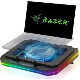 Cooling Pad for Razer Blade 18 16 14 15 Pro 17 Gaming Laptop,It is a well deserved heat dissipation monster, Ultra Powerful Booster Turbo Cooling Fan, 6 RGB Light Mode, Adjustable Speed, Touch Start ﻿