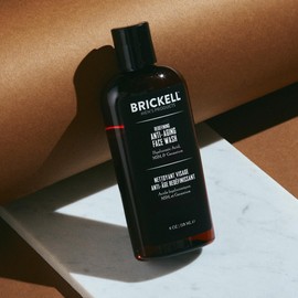 Brickell Men's Newly Defined Anti-Aging Face Wash for Men, Natural and Organic, Foaming Gel Face Wash to Reduce Signs of Ageing (Perfumed, 4 oz)