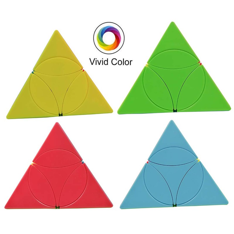 Willking Coin Pyramid Tetrahedron Magic Cube Irregularly Speed Puzzle Educational