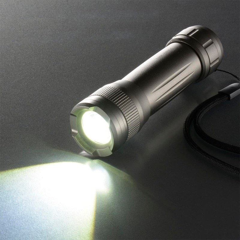 Ohm Electric LHA-Z45C5 08-1641 Flashlight, LED Zoom Light, 450 Lumens,
