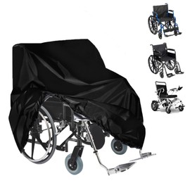 Rollstuhlabdeckung, wasserdichter Regenponcho-Umhang, geeignet für manuelle Rollstühle und elektrische Rollstühle, faltbarer elektrischer Rollstuhl-Regenschutz mit 210D-Oxford-Stoff (115 x 75 x 130 cm