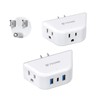 TROND Multi Plug Outlet Extender with USB - 2 Pack