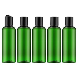 Livfa Leere 100ML Flaschen mit Flip Cap, Reiseflaschen Spender Plastikflasche Set (5 Stück), Leerer Kunststoffbehälter für Kosmetika Abfüllflaschen