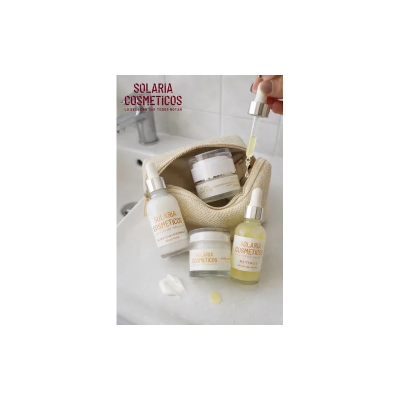 Kit Facial Solaria Cosméticos Ácido Hialurónico Antiedad