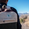 Large Hemp Backpack Multi 8 Functional Pocket Bag - Eco