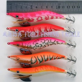 A20egi35h5XGA No. 3.5 Egi Rattle, Set of 5, Pink, Orange, Red, Luminous Squid Fishing, Egging, Bait Tree, Set of 5