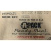 APACK MRE A-Pack Ready Meal Reduced Sodium Self-Heating Emergency Meal