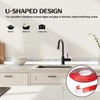Flexible Quarter Round Molding Trim for Kitchen Countertops,236'' White