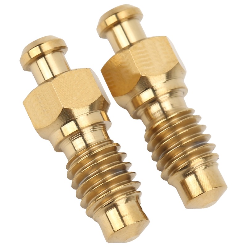 2Pcs Disc Brake Bleeder Screw Titanium Alloy M6 Rust Resistance