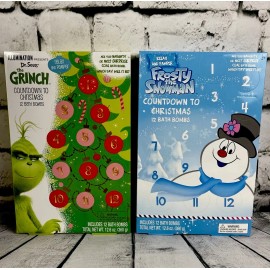Unbranded Advent The Grinch or Frosty the Snowman Countdown to Christmas 12 Bath Bombs NEW - FROSTY THE SNOWMAN
