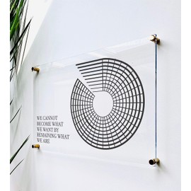 Large Clear Acrylic Habit Tracker for wall | Dry-Erase Message White Board Calendar Wall Mounted Office Home Family Organization Tools Must Haves School Kids Adult Mom Teen Monthly Weekly ADHD Tools