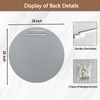 JENBELY 28 Inch Round Frameless Bathroom Mirror, Beveled Bathroom Mirror,