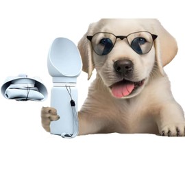 Dog Water Bottle Portable – Leak Proof and Lightweight Water Bottle for Dogs – Dog Travel Water Bottle with Bowl – Dog Walking Accessories (19OZ)