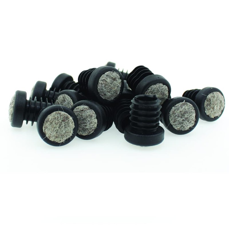 Lifeswonderful 16 x Round Tube Inserts with Felt Protection Underlay