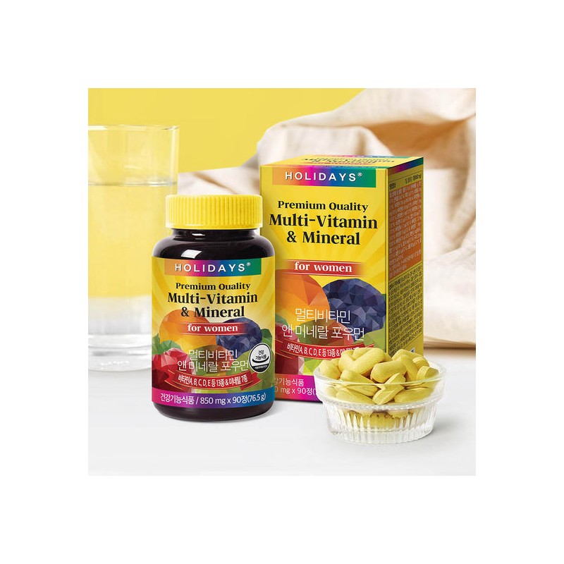 Holidays Multivitamin & Mineral for Women, 2 bottles of 90